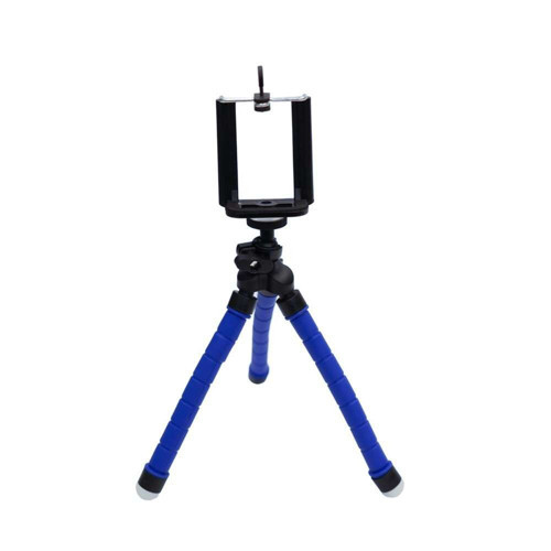 Esnek Ahtapod Tripod Telefon Tutucu Mavi