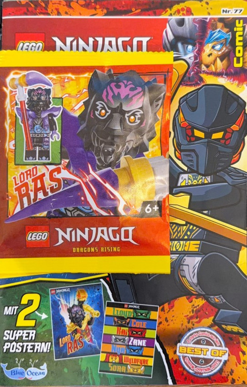 ® Lego Ninjago Aylık Dergi Nr.77 - Lord Ras Minifigür - Almanca