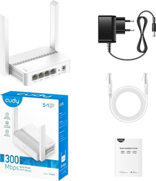 Wr300 4 Port 10/100Mbps 300Mbps 2Xanten Masaüstü Router