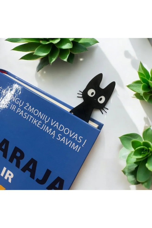 ayraç-kedi figüranlı kitap ayracı-books