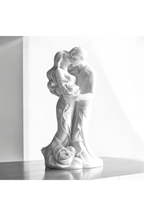 Romantik Çift Heykeli & Biblosu 11x5 Cm – Özel Tasarım Aşkın Simgesi - Sevgili Biblo