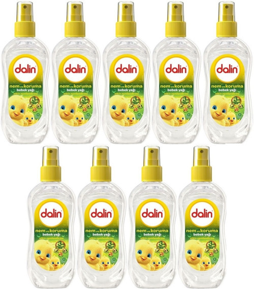 Bebek Yağı 200ML Sprey Nem ve Koruma (9 Lu Set)