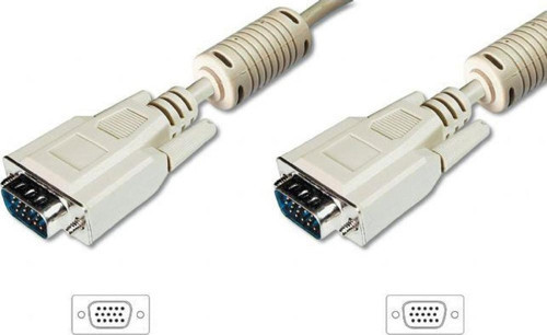 AK-310103-200-E VGA Monitör Kablosu, DSUB 15 erkek <=> DSUB 15 erkek, 20 metre, CU, 3Coax/7C,