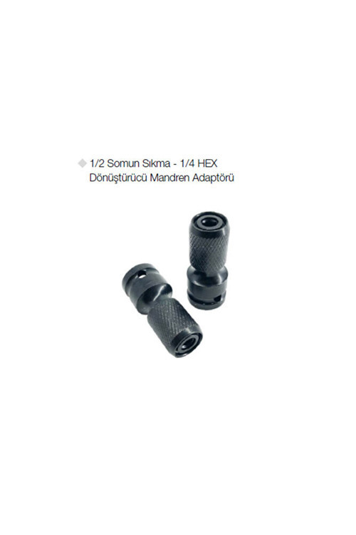 2794 1/2 Somun Sıkma - 1/4 Hex Dönüştürücü Mandren Adaptörü - 5 Adet