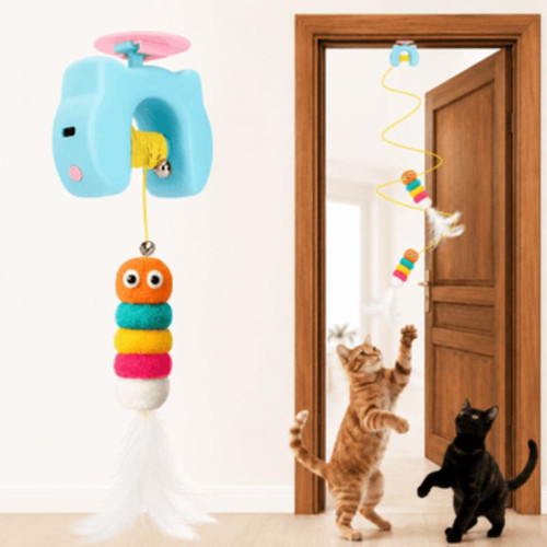 Şarjlı Otomatik Makaralı Yo-Yo Kedi Oyuncağı