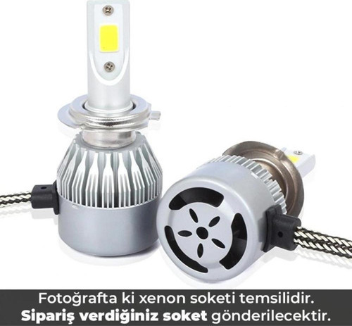 H1 Mach Led Xenon Ampul Beyaz 12V / 36W / 6400Lumens