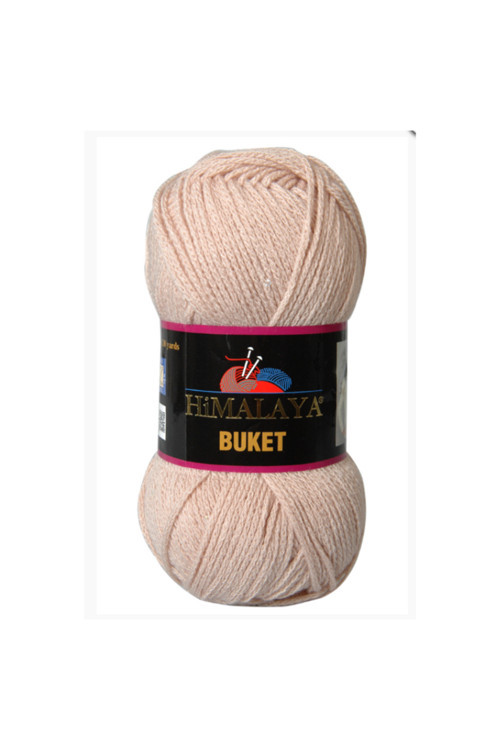 Buket %98 Akrilik %2 Payetli Orta Kalınlık Örgü İpliği 100 g / 210 m Bej 100 - 149 gr 200-249m 10