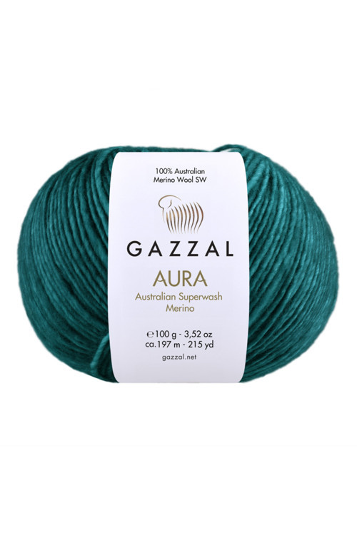 Aura El Boyaması %100 Merino Premium Yün İplik 100 g 197 m-161-1 ADET Yeşil 100 - 149 gr 150-199m 1