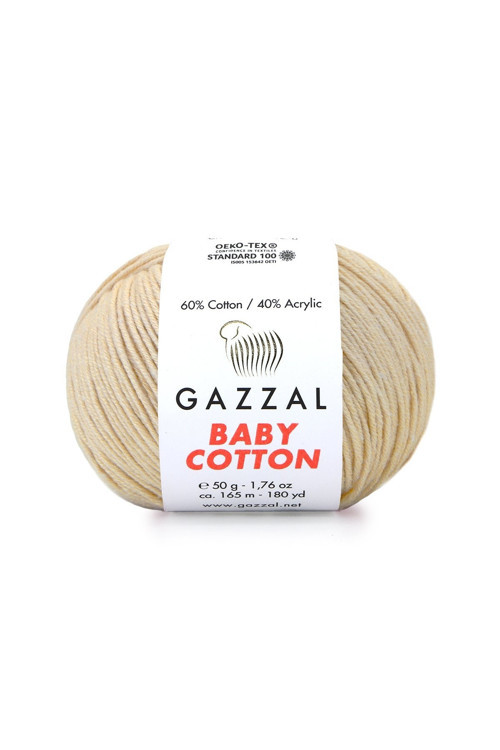 Baby Cotton %50 Pamuk %50 Akrilik Örgü İpliği 50 g / 205 m-3442 Siyah 50 - 99 gr 150-199m 1