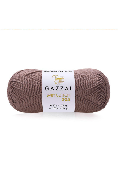 Baby Cotton 205 – %50 Pamuk %50 Akrilik Bebek & Amigurumi Örgü İpliği 50 g / 205 m-526-1 ADET Mavi 50 - 99 gr 200-249m 10