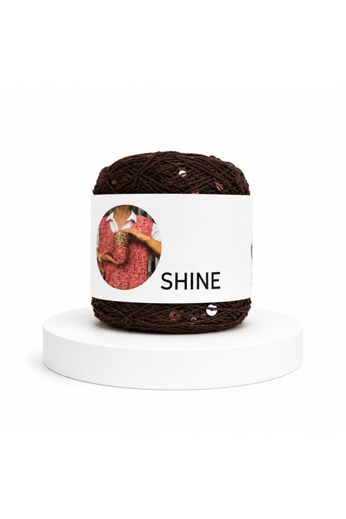 Shine 2’li Avantajlı Paket %45 Pamuk Payetli 100 gr 230 m Yazlık Örgü İpi - 2 ADET Sarı 100 - 149 gr 200-249m 2