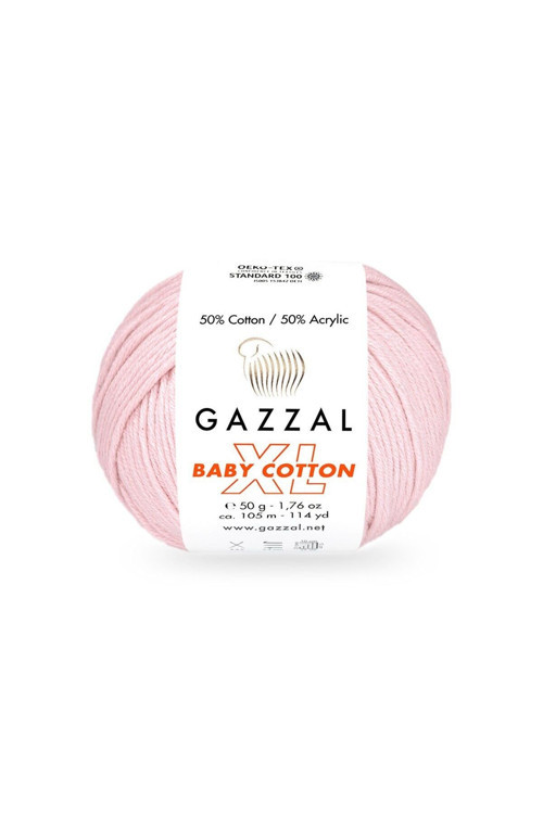 Baby Cotton XL %50 Pamuk %50 Akrilik – 50 g 105 m Örgü İpi-3447-1 ADET Turkuaz 50 - 99 gr 100-149m 10