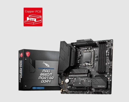MAG B660M MORTAR DDR4 M2 NVME PCIE 16X v4.0 1700p mATX