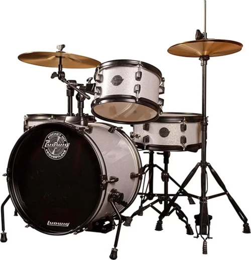 The Pocket Kit By Questlove Silver Sparkle Çocuklar İçin Akustik Davul Seti