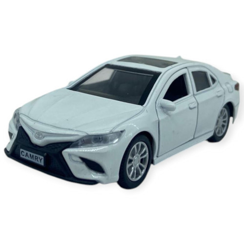 Çek Bırak Kapıları Açılar Sesli Işıklı Metal Araba - 12 cm - Beyaz