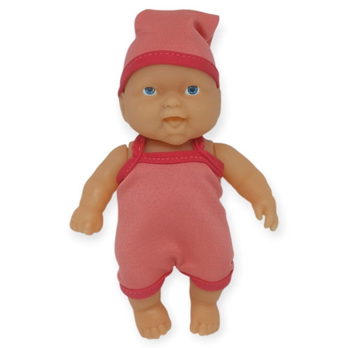20 cm Sevimli Et Bebek - Çıkarılabilir Neon Kıyafetli Gerçekçi Oyuncak Bebek - Yavru Ağzı