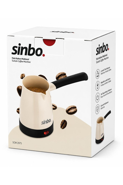 Sinbo SCM-2975 Türk Kahve Makinesi 320 ml – 4 Fincan Kapasiteli, Paslanmaz Çelik Gizli Rezistans