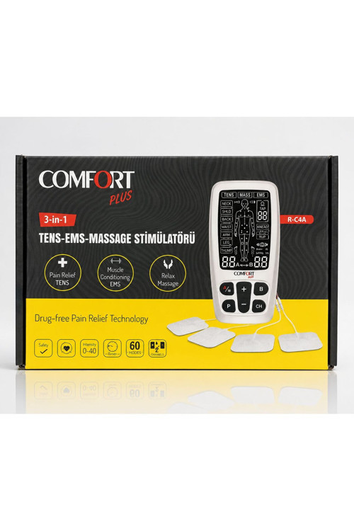 Comfort Plus R-C4A 3'ü 1 Arada TENS EMS Masaj Cihazı