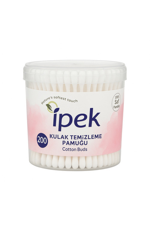 Kulak Makyaj Temizleme Çubuğu Hijyenik Çift Taraflı Pamuklu Kulak Çubuğu