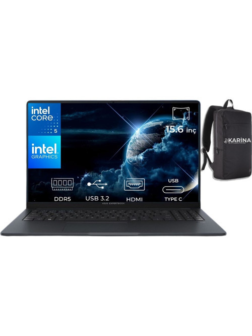 Expertbook Intel Core 5 120U B1503CVA-IS79131-K38 48GB 1TB Intel Graphics W11Pro 15.6" FHD Taşınabilir Bilgisayar