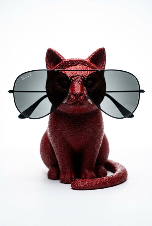 Kedi Figürlü Gözlük Tutucu