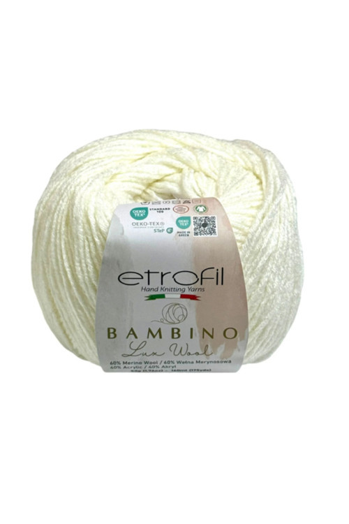 Bambino – %60 Merino Yünü %40 Akrilik, 50 g / 160 m Yumuşak Örgü İpi 70034- 1 ADET 70409 50 - 99 gr 150-199m 10