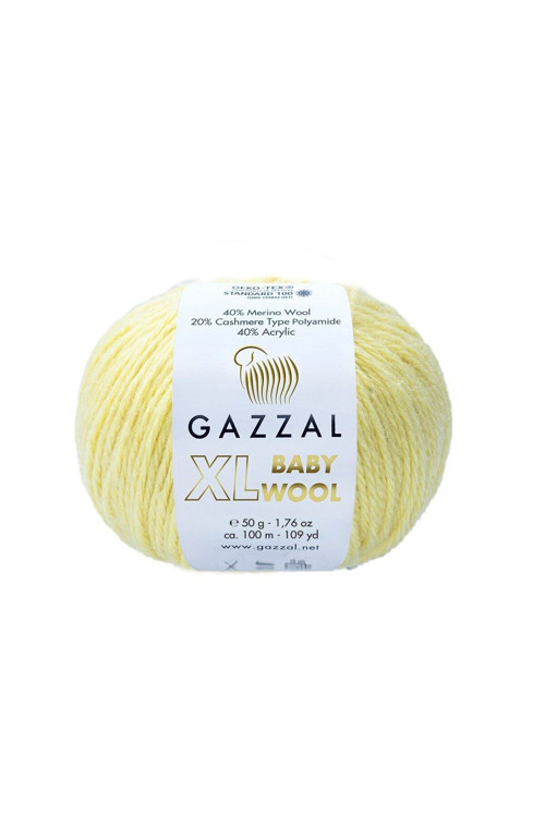 Baby Cotton XL %40 Merinos Yünü %20 Kaşmir Tipi Polyamid %40 Akrilik – 50 g 100 m Örgü İpi 815 50 - 99 gr 100-149m 18