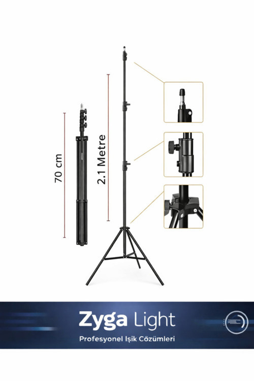 Tripod Işık Ayağı Projeksiyon Sunset Ring Halka Youtuber Tiktok 2.1 Metre
