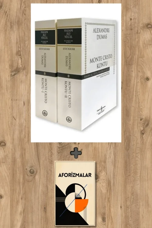 Monte Cristo Kontu - 2 Cilt + Aforizmalar - Alexandre Dumas