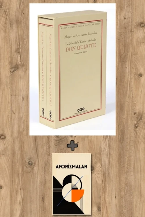 Don Quijote - 2 cilt + Aforizmalar - Miguel de Cervantes Saavedra