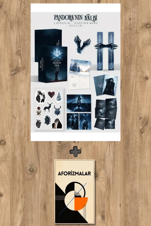 Pandora'nın Kalbi 3 Kitap Takım (Ciltli - Hediyeli Kutu) + Aforizmalar - Dilara Keskin