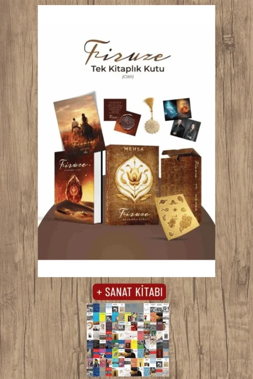 Firuze 1: Kehribar Ateşi (Tek Kitaplık Kutu - Ciltli) + Aforizmalar - Mehsa