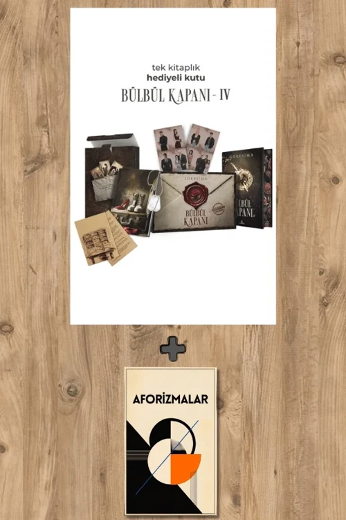 Bülbül Kapanı 4 (Ciltli - Yan Boyamalı Tek Kitaplık Hediyeli Kutu) + Aforizmalar - Loresima