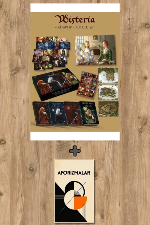 Wisteria Serisi 4 Kitap (Hediyeli Kutu - Ciltli) + Aforizmalar - Adora Yağmur