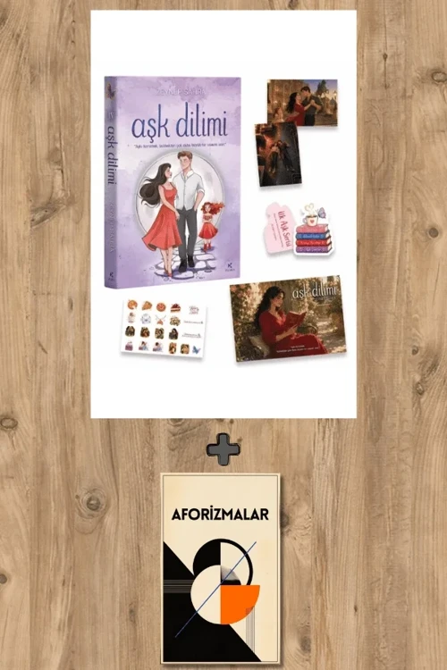 Aşk Dilimi (Ciltli - Yan Boyamalı) + Aforizmalar - Zeynep Sahra