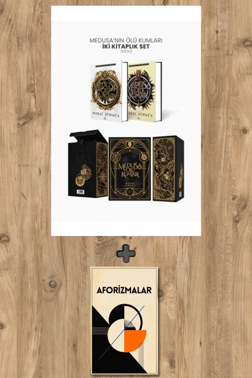 Medusa’nın Ölü Kumları İki Kitaplık Set (Ciltli) + Aforizmalar - Maral Atmaca