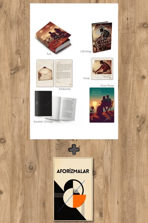 Kırmızı Güller Çabuk Solar - Günyüzü Vesikalığı Özel Kutulu Set (Ciltli) + Aforizmalar - Ceyda Kalender