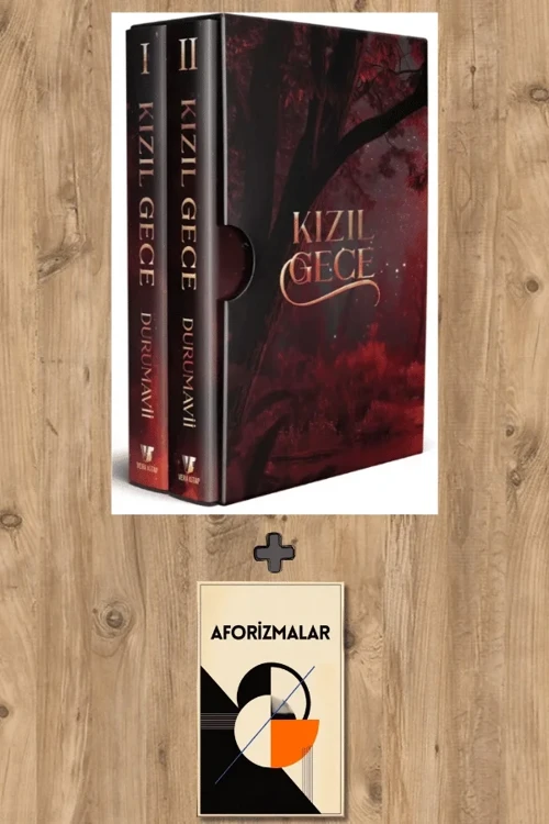 Kızıl Gece İkili Kutulu Set (Ciltli) + Aforizmalar - DuruMavii