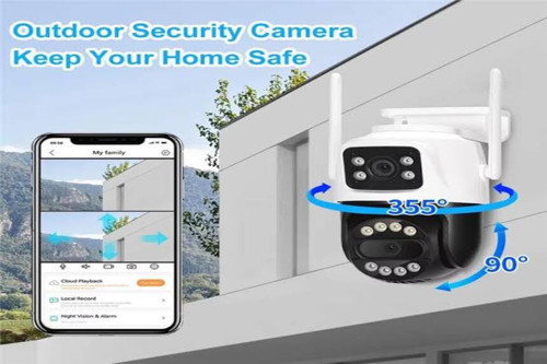 AV-S304 4mp 2 Kameralı Ptz Wifi Sesli Onvif Gece Görüşlü