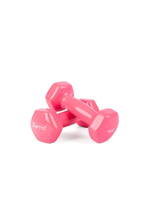 Hex Shape Vinil Dambıl 2x1kg Pembe