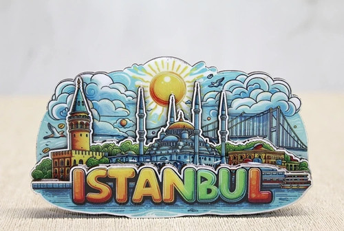 Ahşap İstanbul Temalı Magnet Alk4601