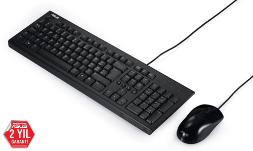U2000 Q Türkçe 1000DPI USB Siyah Kablolu Klavye Mouse Set - U2000-KBM-TR-Q (KDO)