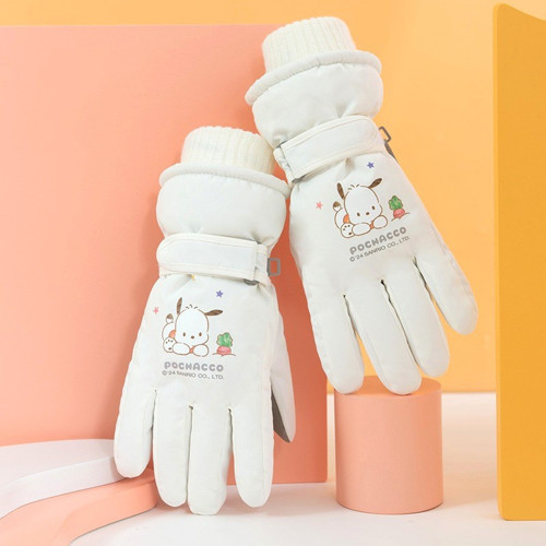 Sanrio Pochacco Beyaz Profesyonel Kayak Eldiveni