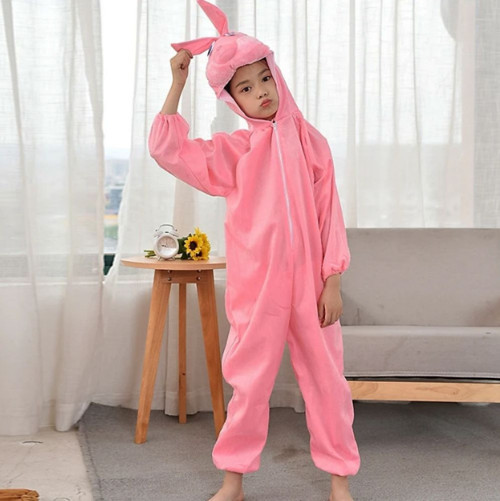Çocuk Tşan Kostümü Pembe Renk 6-7 Yaş 120 cm