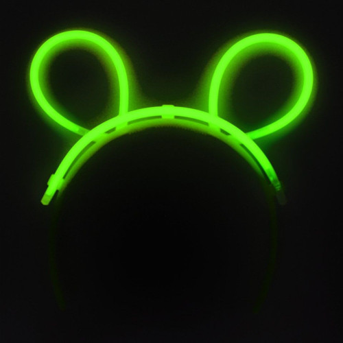 Karanlıkta Parlayan Fosforlu Glow Stick Taç Tşan Kulağı Tacı Yeşil Renk