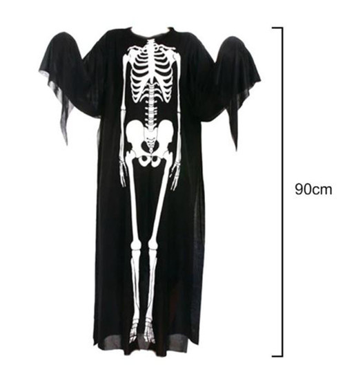 Çocuk Boy İskelet Tulum İskelet Kostüm 90 cm