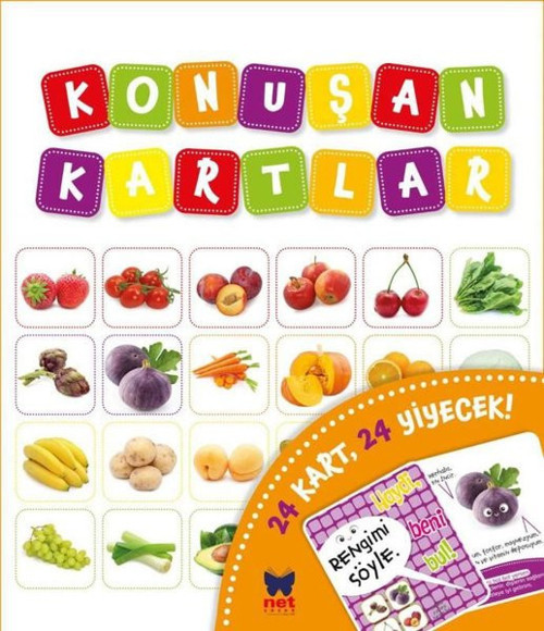 Konuşan Kartlar - 24 Kart 24 Yiyecek