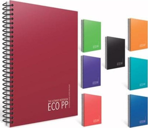 Eko Spiralli Plastik Kapak Defter A4 40 Yaprak Kareli 6389 (12 Li Paket)