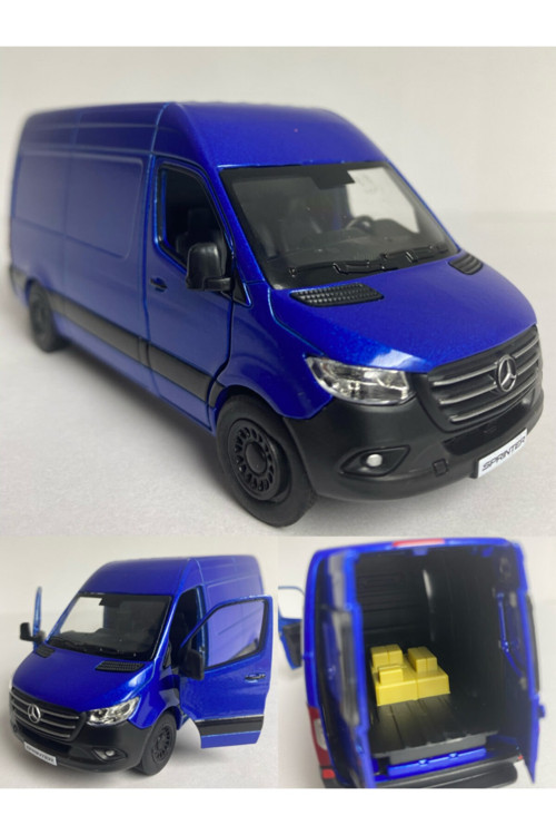 Metal Oyuncak Araba Mercedes Benz Sprinter 1/40 Ölçek 12 Cm Lisanslı Model Araba