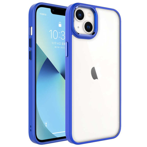 iPhone 14 Kılıf Şeffaf Arka Yüz Kamera Yükseltili Silikon Maks